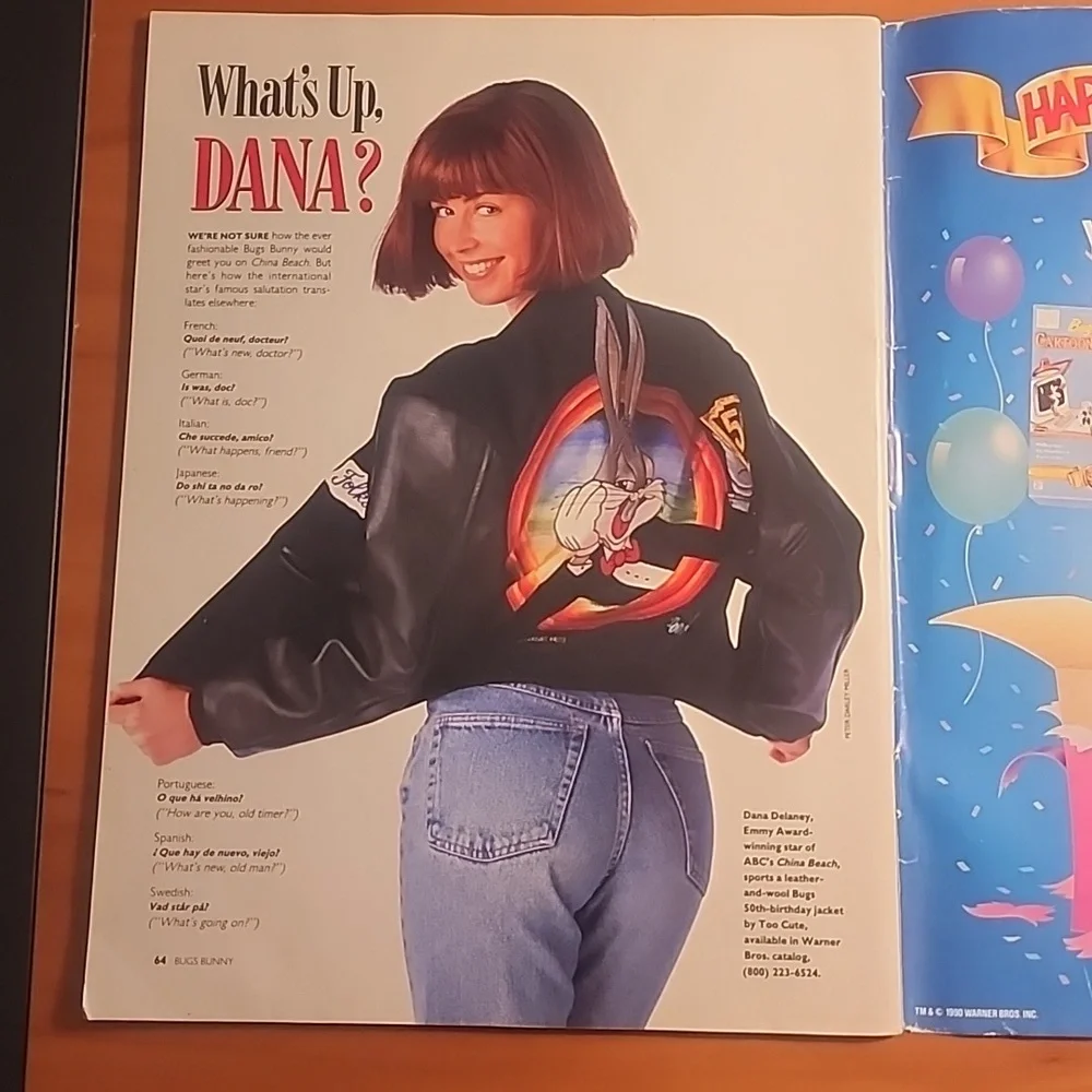 Bugs Bunny 50th Birthday Collector Magazine 1990 w/ Bonus Animation Cell - Picture 4 of 13